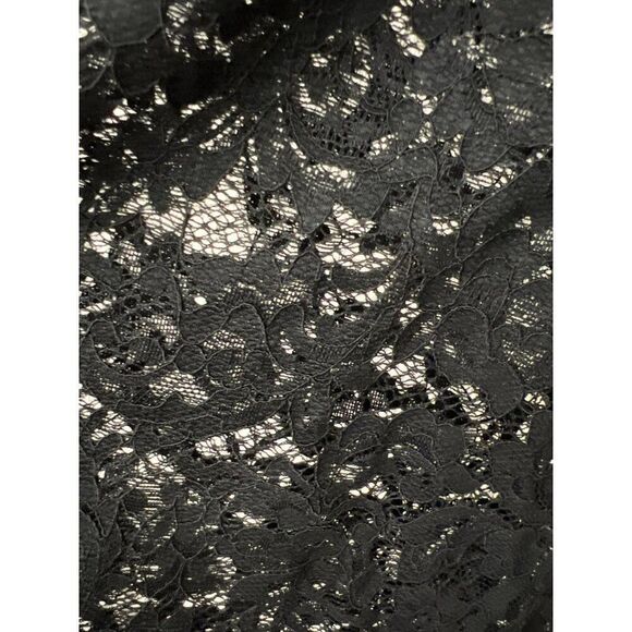 Sofia Jeans Women Black Long Sleeve Lace Bodysuit Size M - Picture 7 of 10